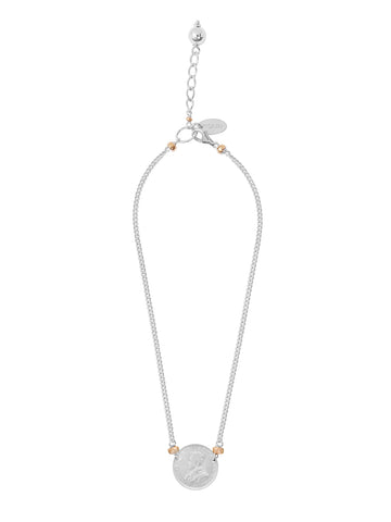 Diamond Side Cross Necklace