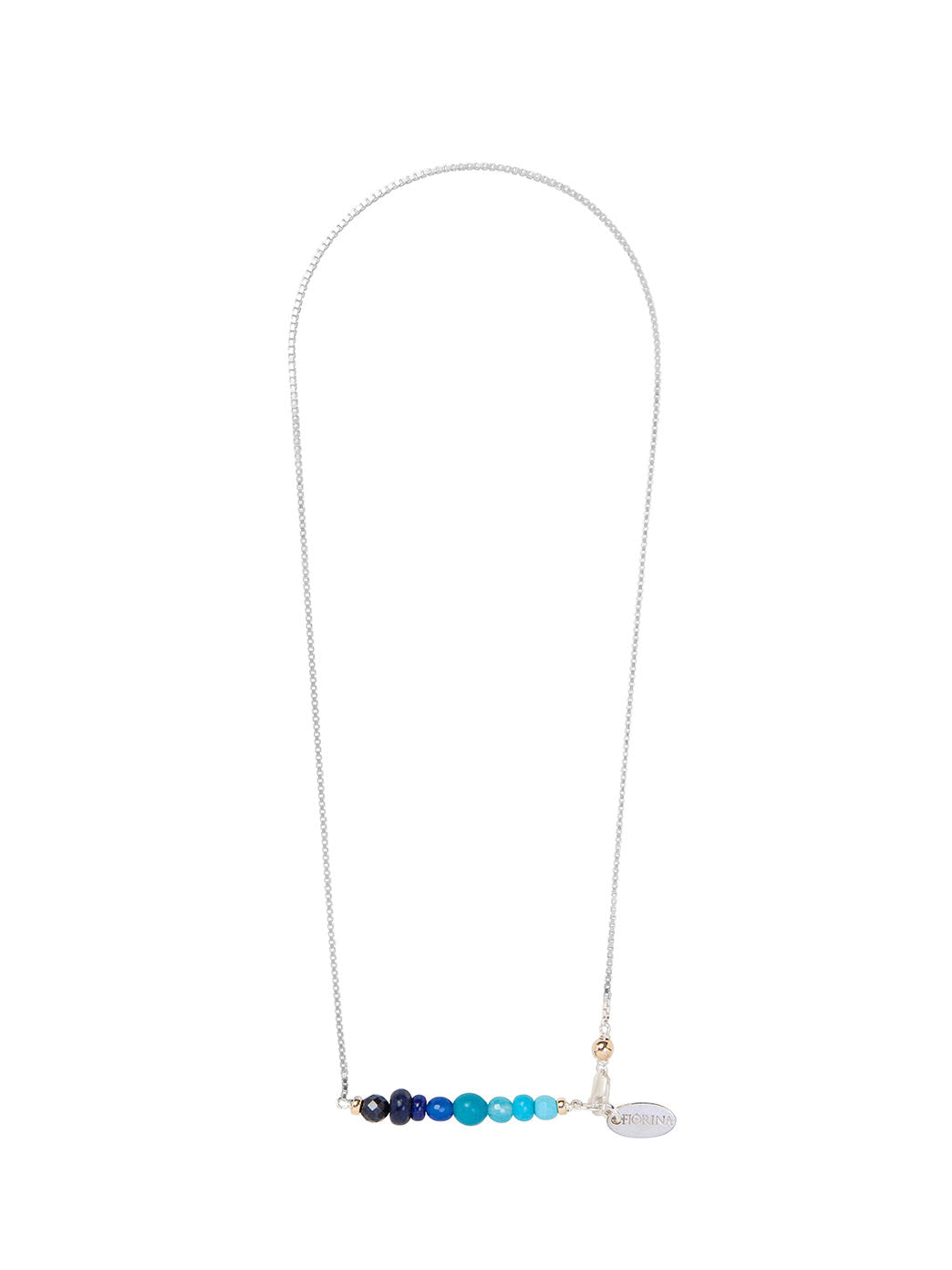 Fiorina Jewellery Ombre Necklace Blue Stones