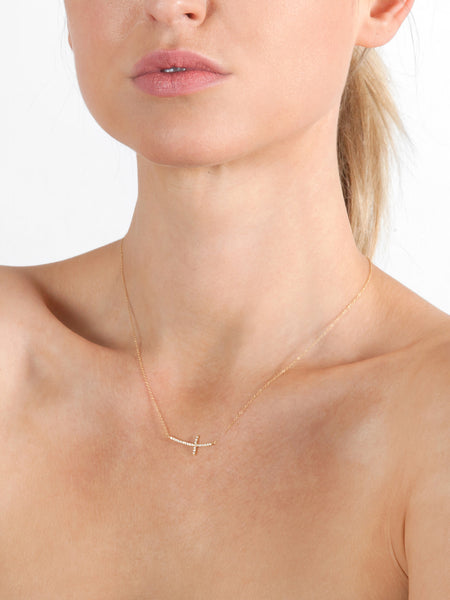 Sideways cross necklace outlet australia