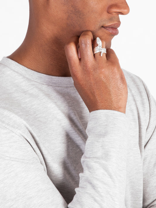 Fiorina Jewellery Mens Snake Ring Model
