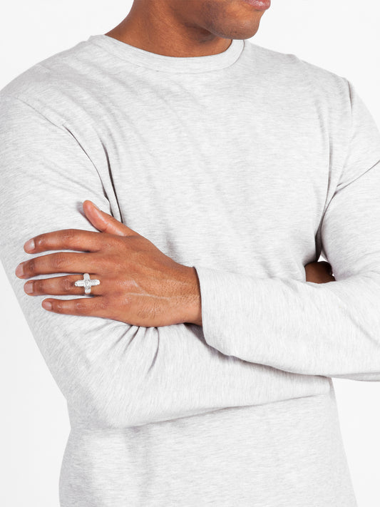 Fiorina Jewellery Men's Small Coin Cross Ring Model