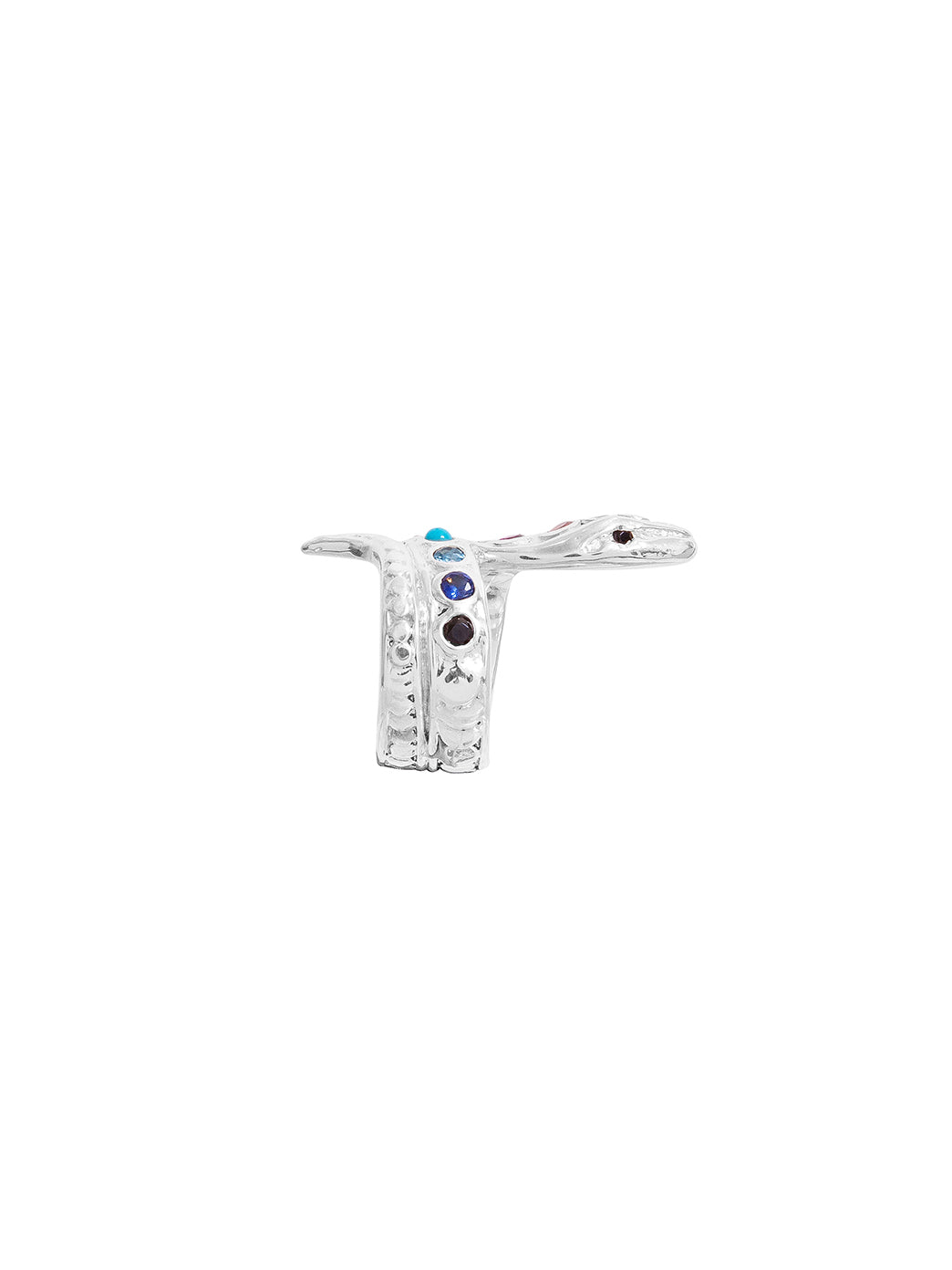 Fiorina Jewellery Chakra Snake Ring Side View