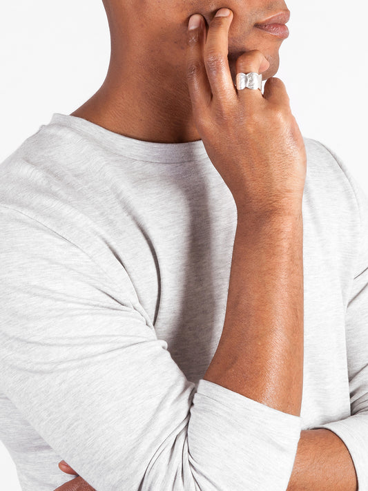 Fiorina Jewellery Men's Saint George Ring Model Side View