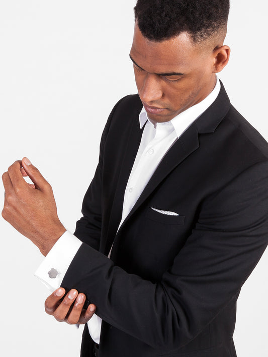 Fiorina Jewellery Badge Cufflinks Mens Model