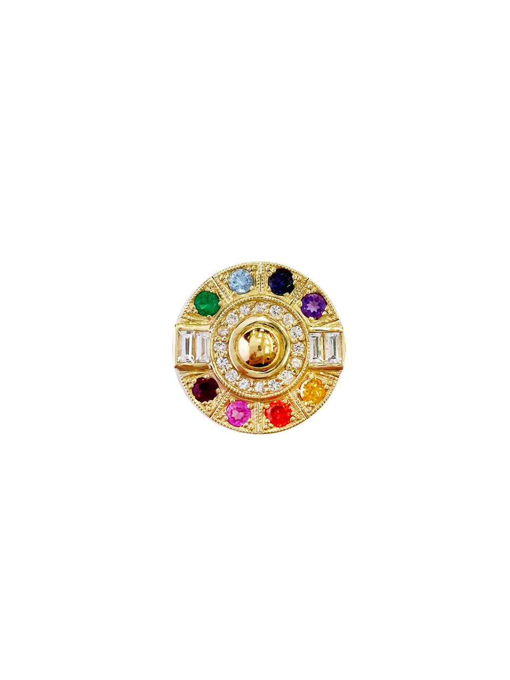 Gold Aztec Ring Chakra