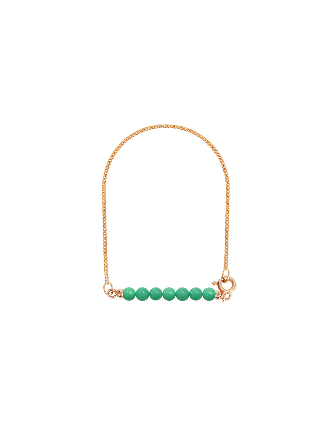 Fiorina Jewellery Gold Friendship Bracelet Chrysoprase