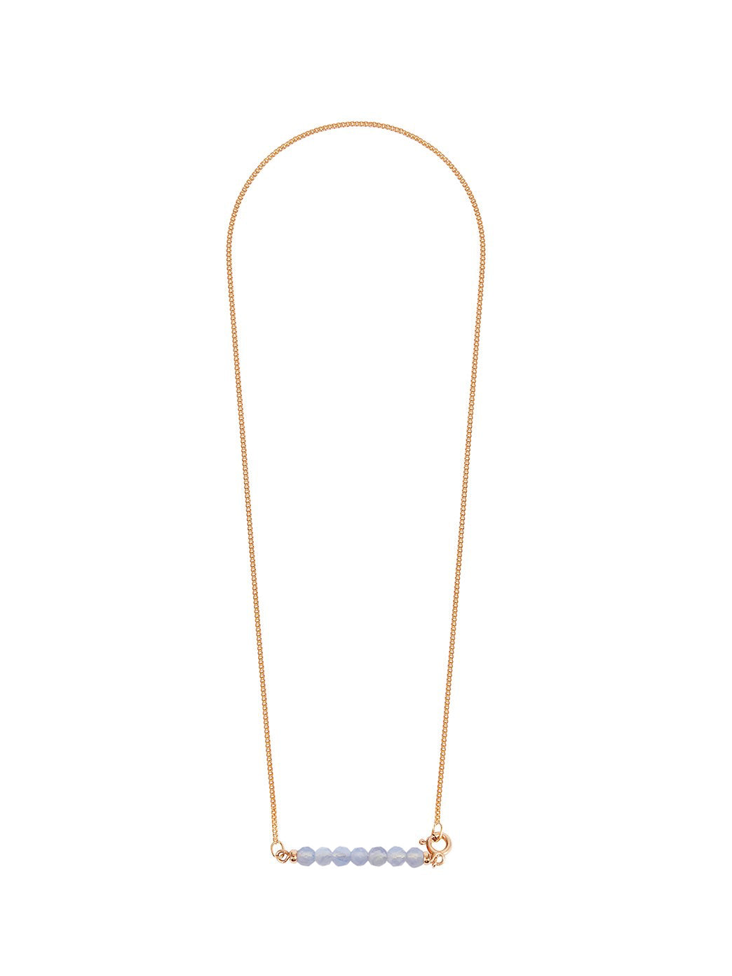 Fiorina Jewellery Gold Friendship Necklace Chalcedony