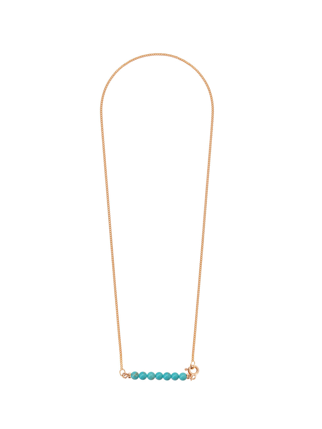 Fiorina Jewellery Gold Friendship Necklace Turquoise