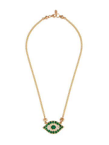 Elite Arc Necklace - Emerald