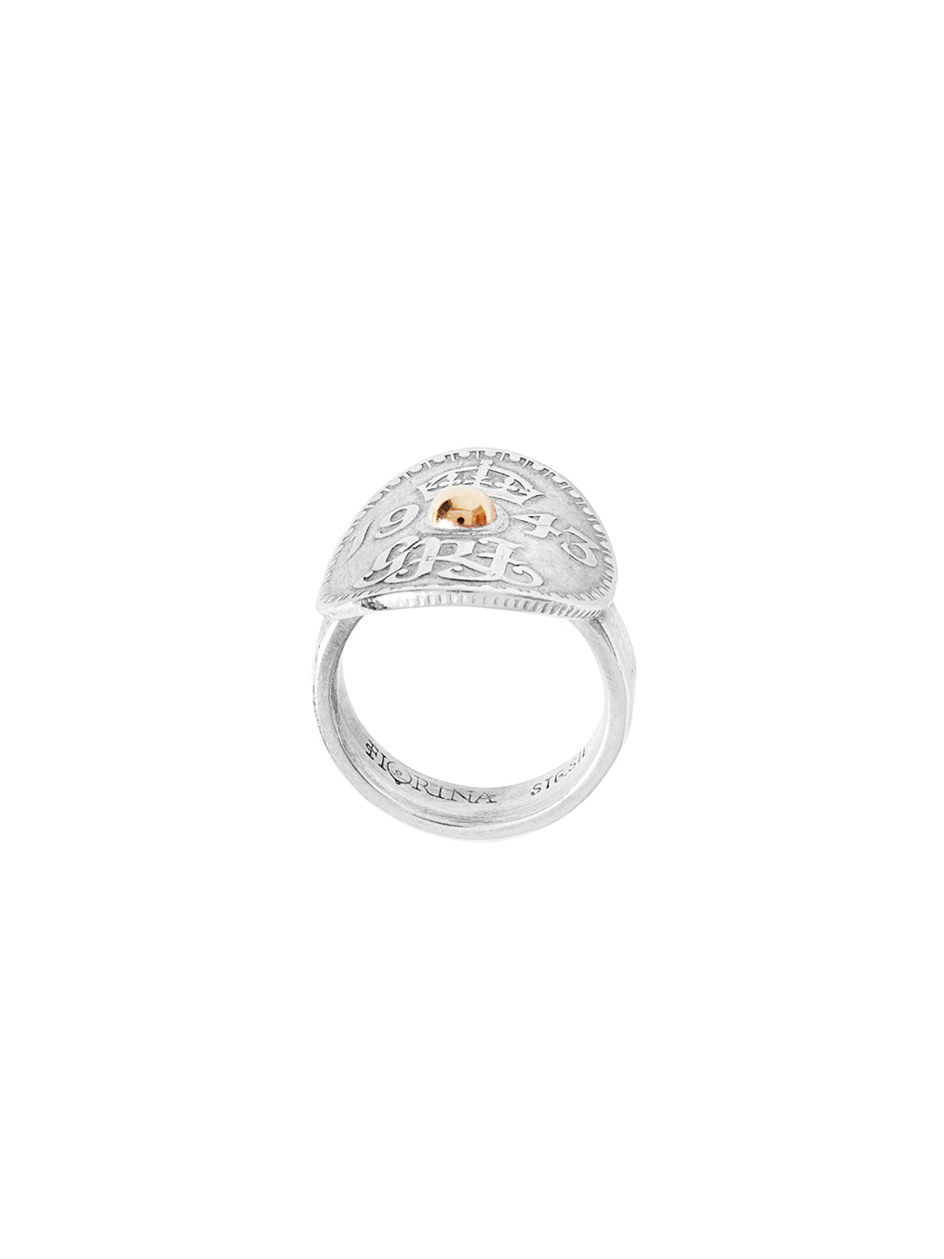 Fiorina Jewellery Joy Bent Pinkie Ring Side View