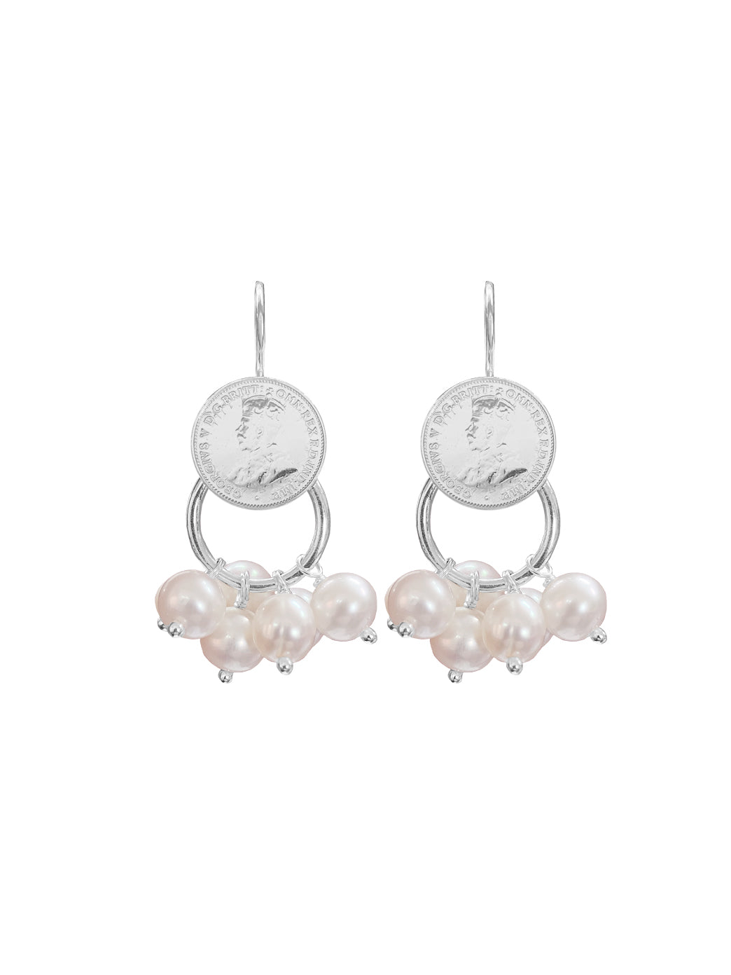 Fiorina Jewellery Jumbo Cha Cha Earrings Pearl