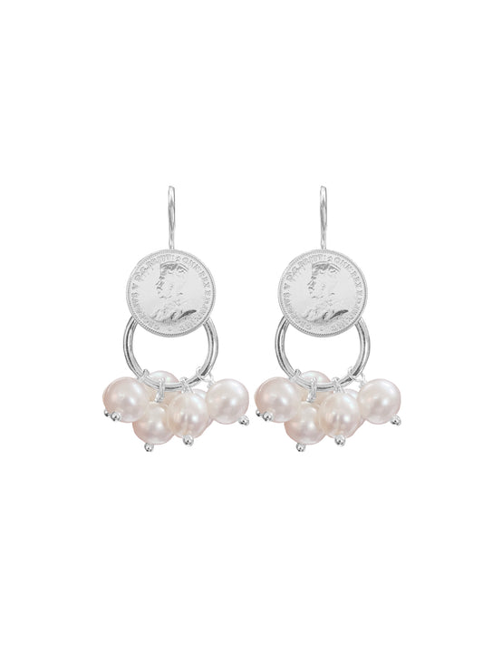 Fiorina Jewellery Jumbo Cha Cha Earrings Pearl