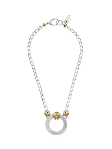 Gold & Silver Ankh Necklace