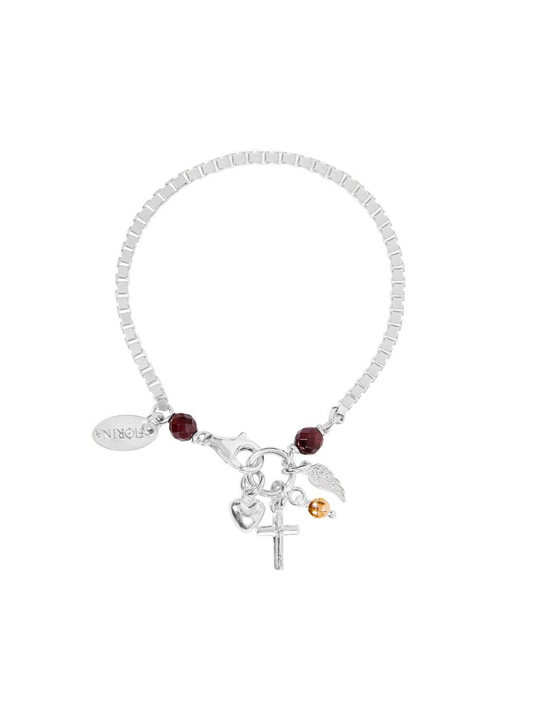 Fiorina Jewellery Mecca Bracelet Garnet & Gold