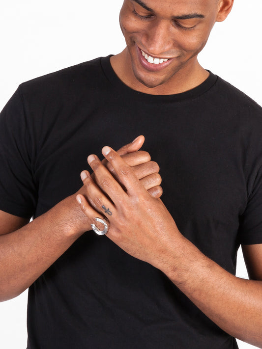 Fiorina Jewellery Mens Horseshoe Ring Small Model