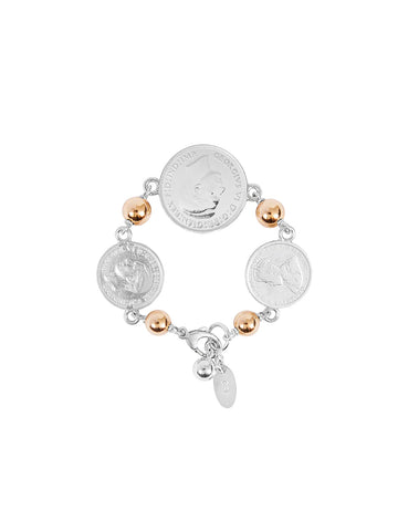 Gold & Diamond Oval ID Bracelet