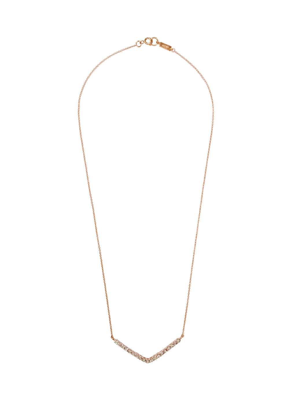 Fiorina Jewellery Rose Gold Diamond V Necklace