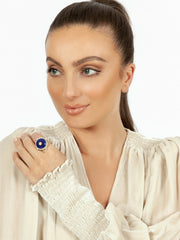 Fiorina Jewellery Round Fishband Ring Lapis Model