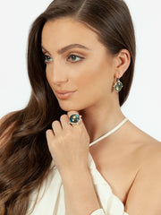 Fiorina Jewellery Round Fishband Ring Labradorite Model
