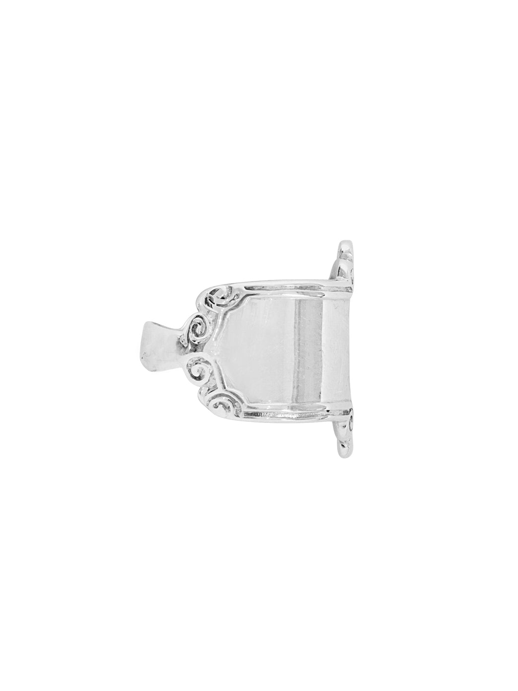 Fiorina Jewellery Scroll Ring Side View