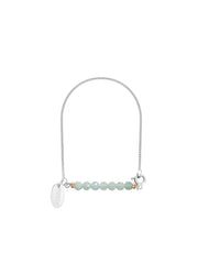 Fiorina Jewellery Silver Friendship Bracelet Aquamarine