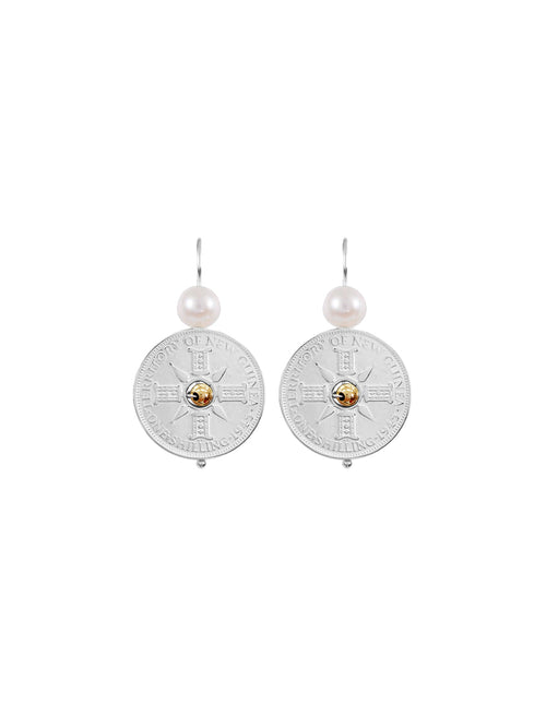 Fiorina Jewellery Simple PNG Coin Earrings