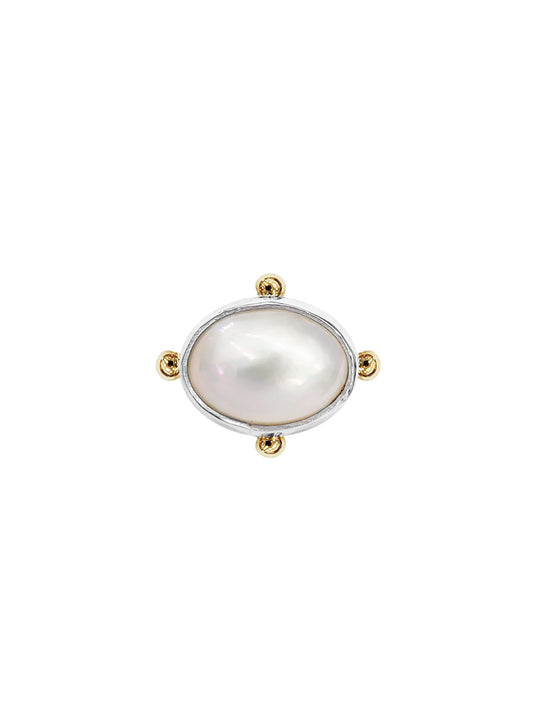 Venus Oval Pearl Ring