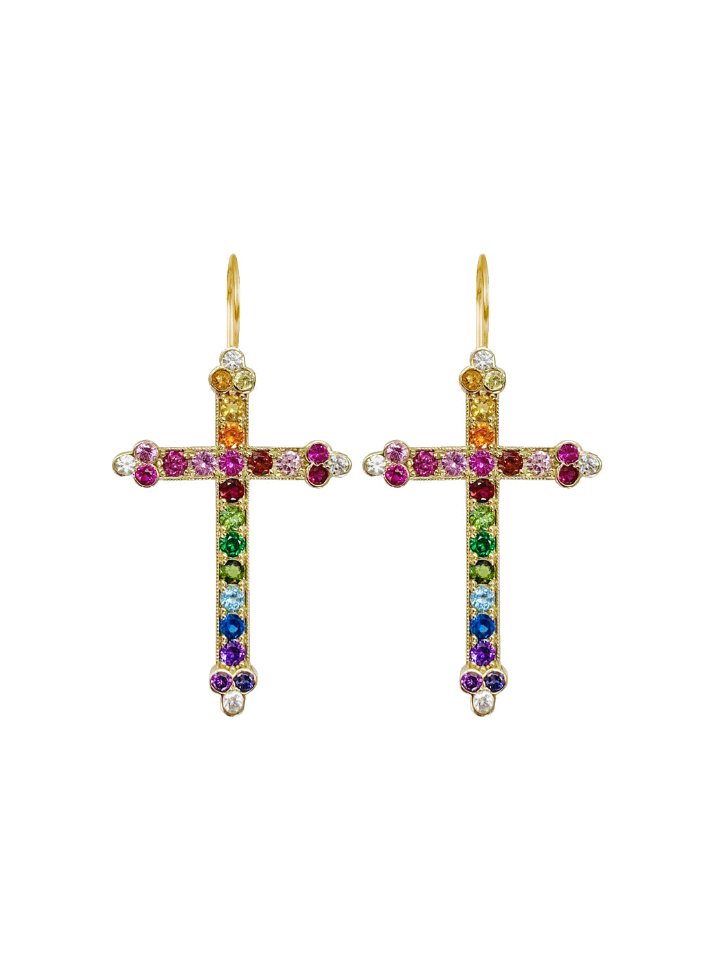 Fiorina Jewellery Victoria Cross Chakra Earrings