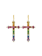 Fiorina Jewellery Victoria Cross Chakra Earrings