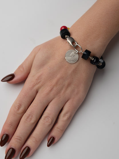 Rasta Bracelet with Coin