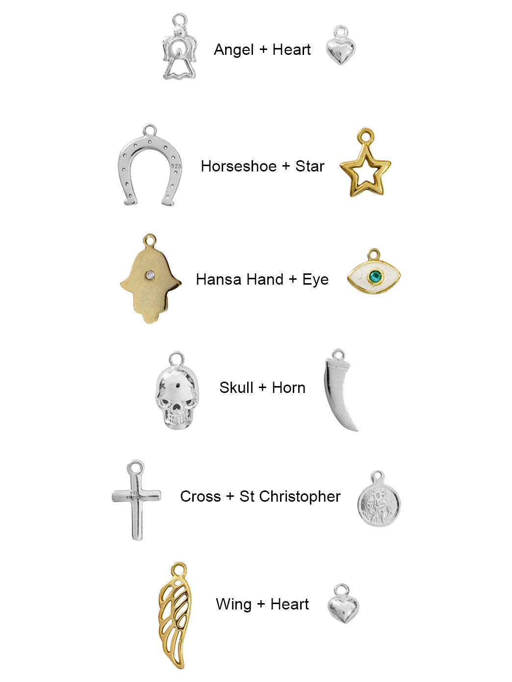 Fiorina Jewellery Angel Bracelet Charms
