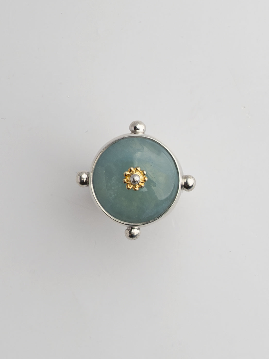 Fiorina Jewellery Aquamarine Fishband Ring