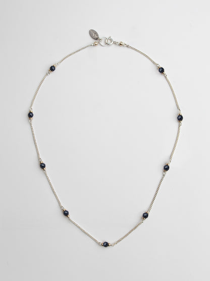 Fiorina Jewellery Bellini Pearl Blue Sapphire Necklace
