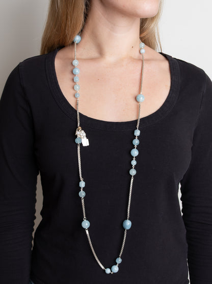 Fiorina Jewellery Birthday Necklace Aquamarine