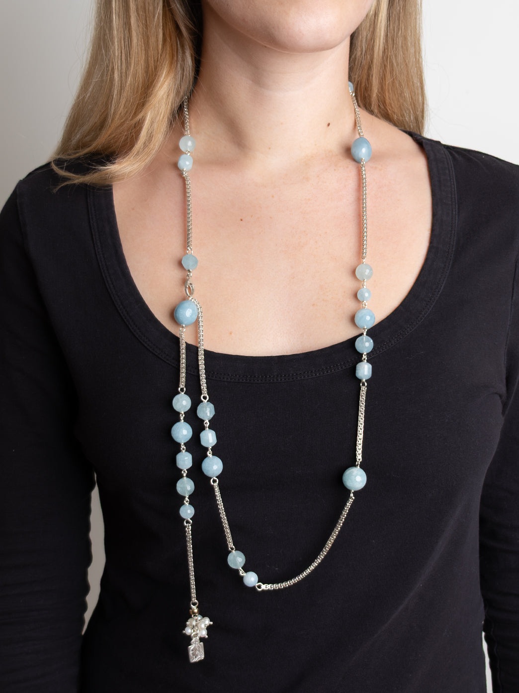 Fiorina Jewellery Birthday Necklace Aquamarine