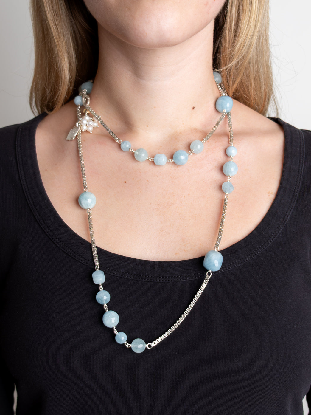 Fiorina Jewellery Birthday Necklace Aquamarine