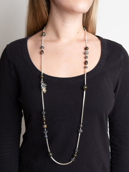 Fiorina Jewellery Birthday Necklace Labradorite