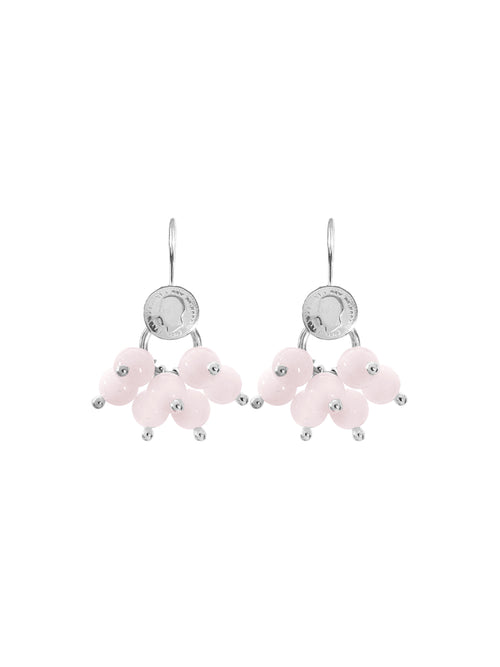 Fiorina Jewellery Cha Cha Earrings Pink Opal