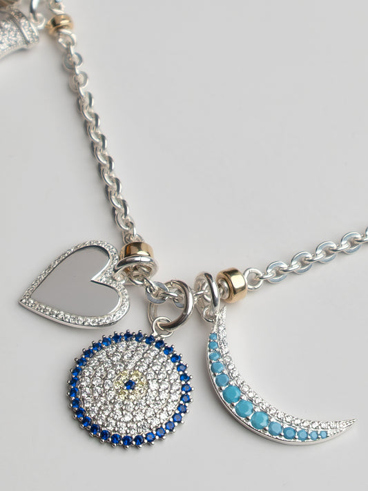 Fiorina Jewellery Crystal Charm Necklace
