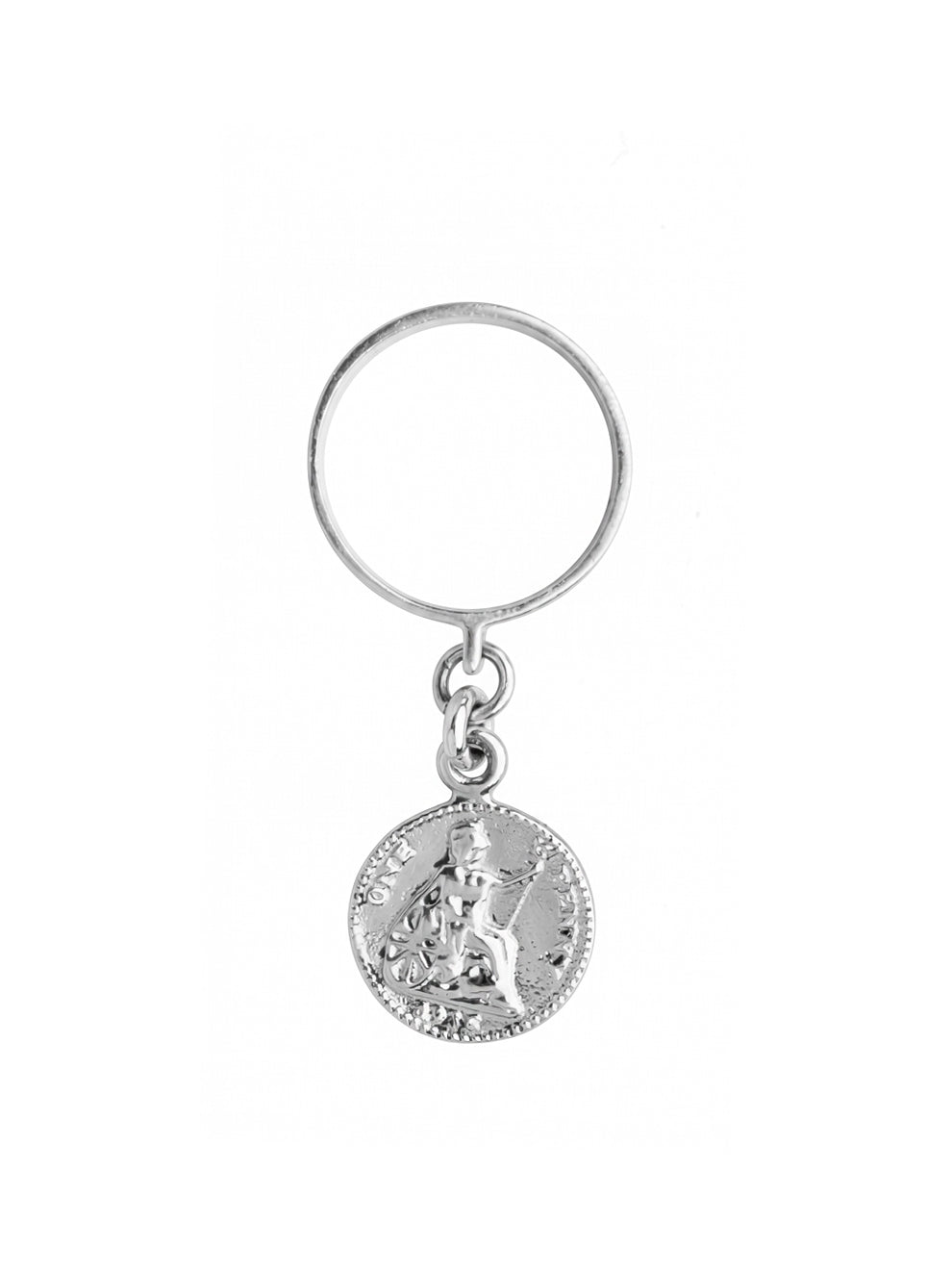 Coin Flip Pinkie Ring