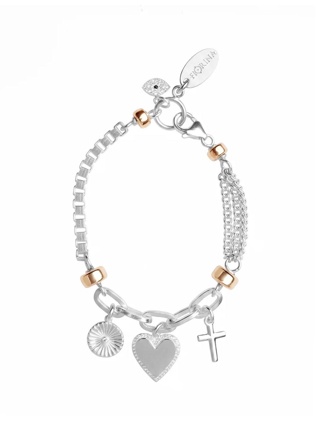 Fiorina Jewellery Crystal Charm Bracelet