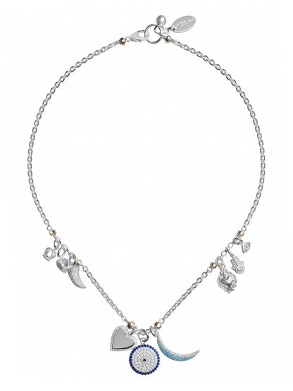 Fiorina Jewellery Crystal Charm Necklace