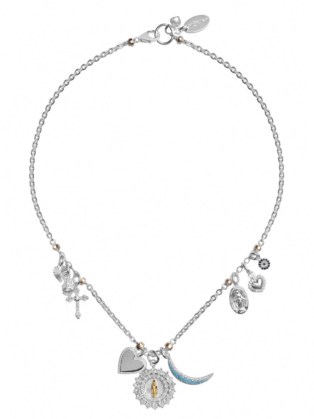 Fiorina Jewellery Crystal Charm Necklace