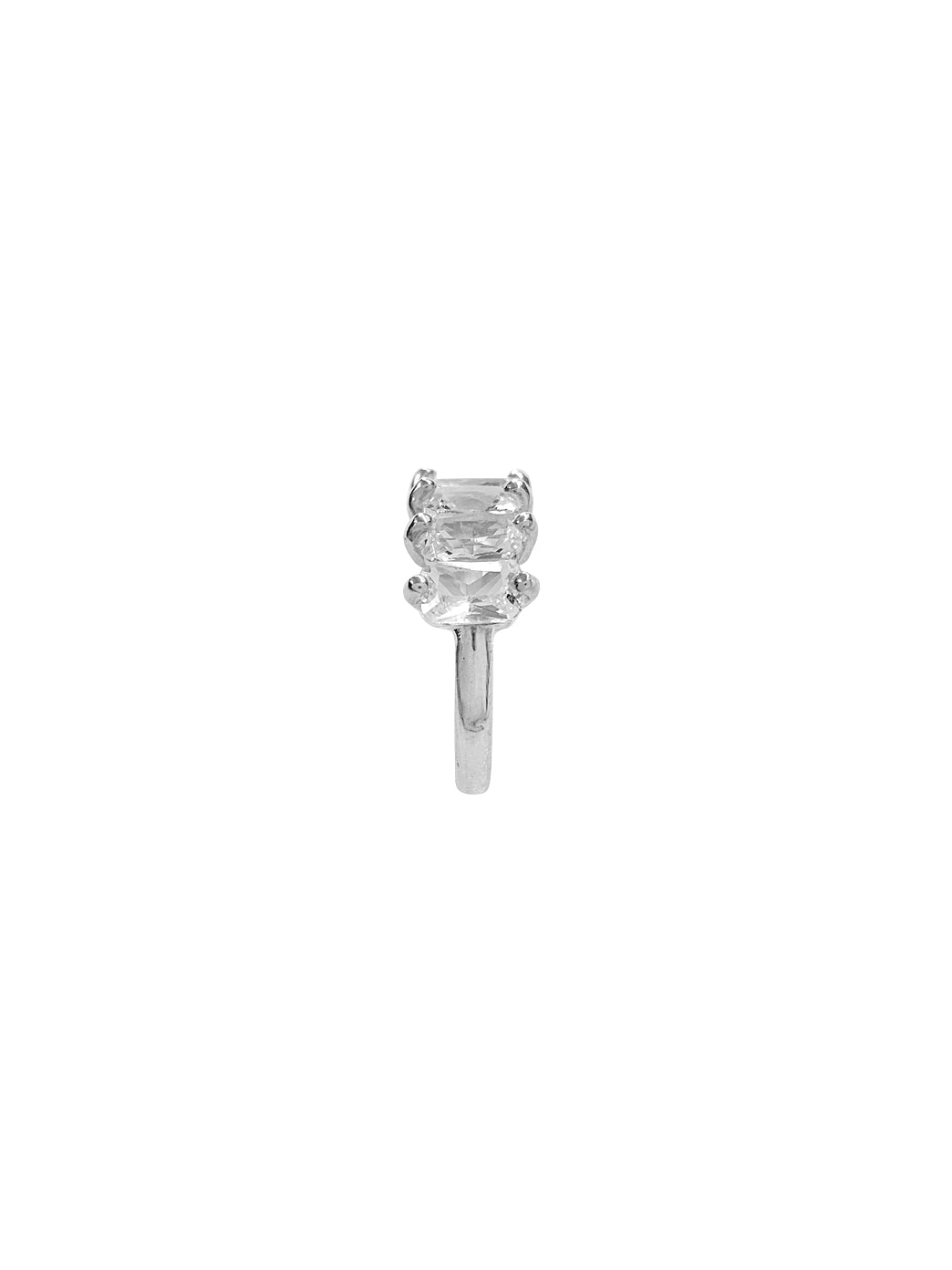 Fiorina Jewellery Cuba Ring White Spinel Shank View