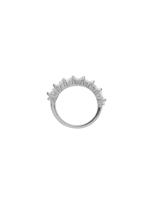 Fiorina Jewellery Cuba Ring White Spinel Side View