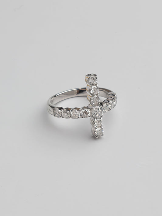 Fiorina Diamond Cross Ring