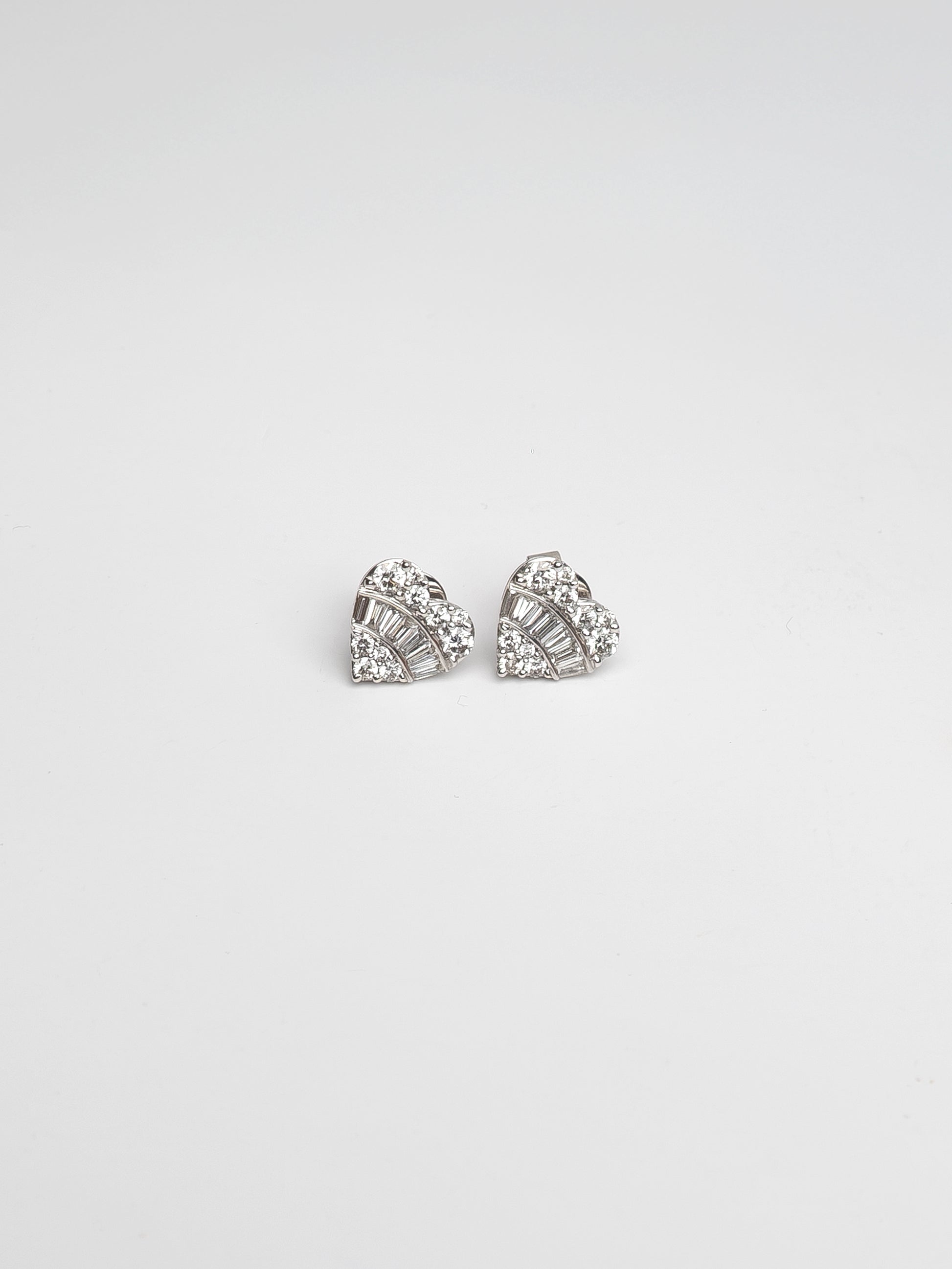 Fiorina Jewellery Diamond Heart Studs