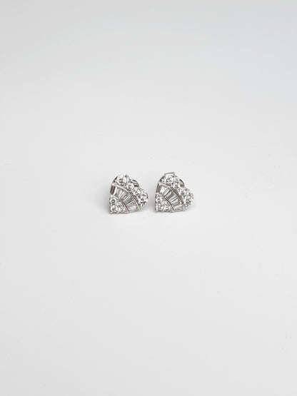 Fiorina Jewellery Diamond Heart Studs