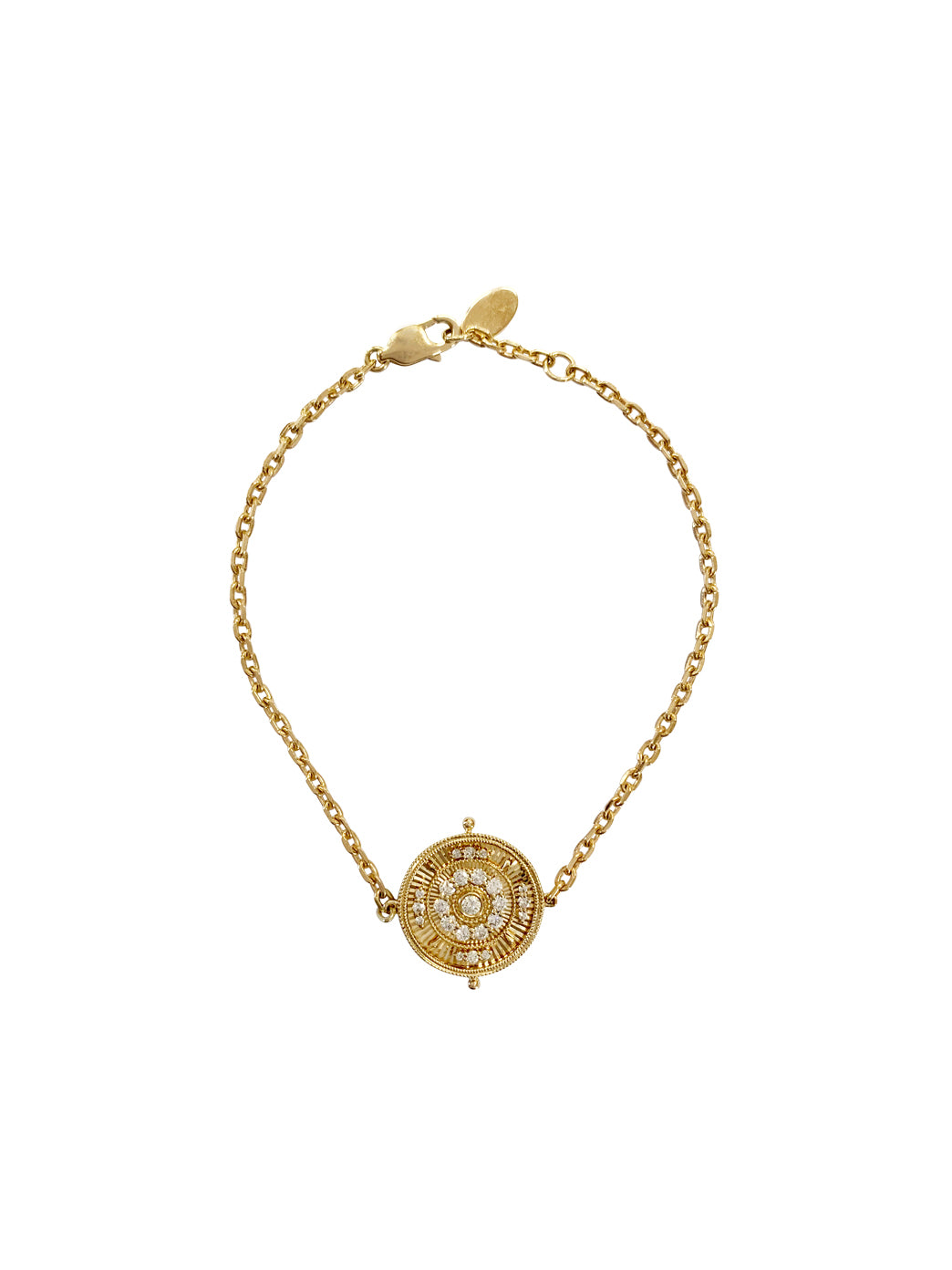 Fiorina Jewellery Diamond Logo Yellow Gold Bracelet