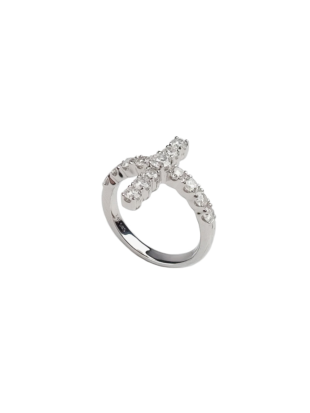 Fiorina Jewellery Diamond Cross Ring